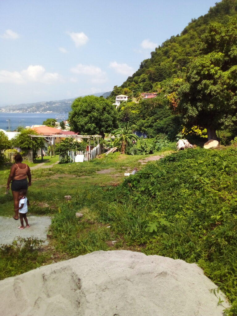 Pointe Michel, Dominica, looking north towards Roseau